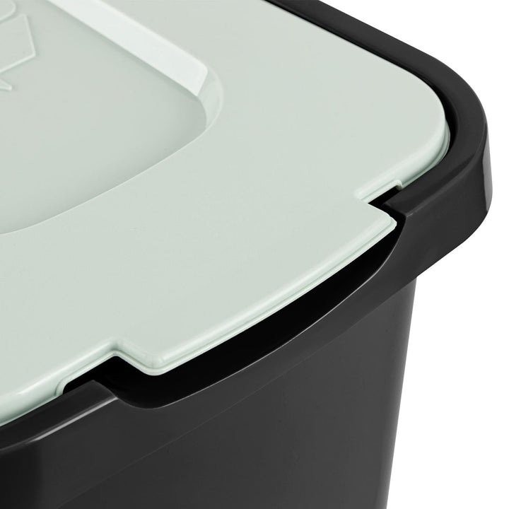 PAFEN Grosser Mülleimer SET für Recycling - 4er Abfallbehälter Hohe Recyclingbehälter - 2x 30l und 2