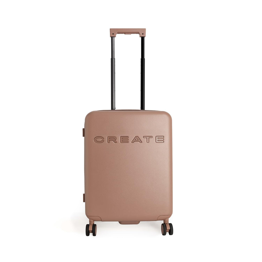 CREATE / Luggage Studio/Faltbarer Polykarbonat-Hartschalenkoffer Mokka / 39x23x54cm / TSA-Vorhängesc