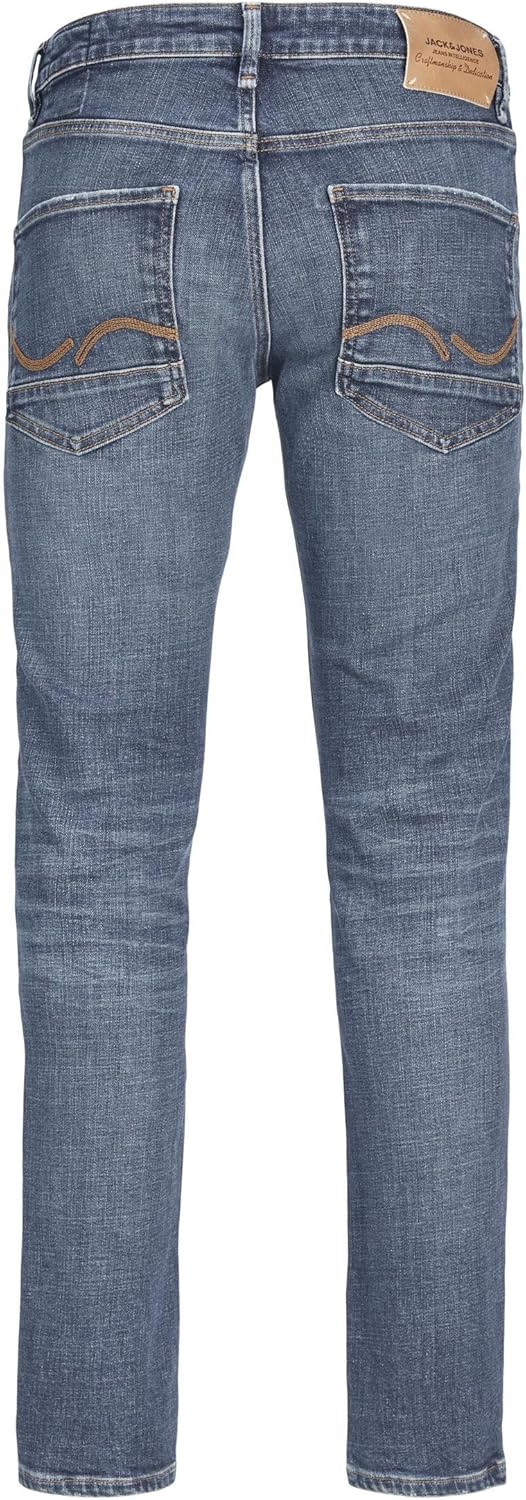 JACK & JONES Male Slim Fit Jeans mit geradem Bein JJITIM JJDAVIS JJ 974 SN Slim Fit Jeans mit gerade