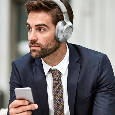 Technics EAH-A800E-S Bluetooth Kopfhörer, Over-Ear mit Noise Cancelling und Mikrofon, einfache Verbi