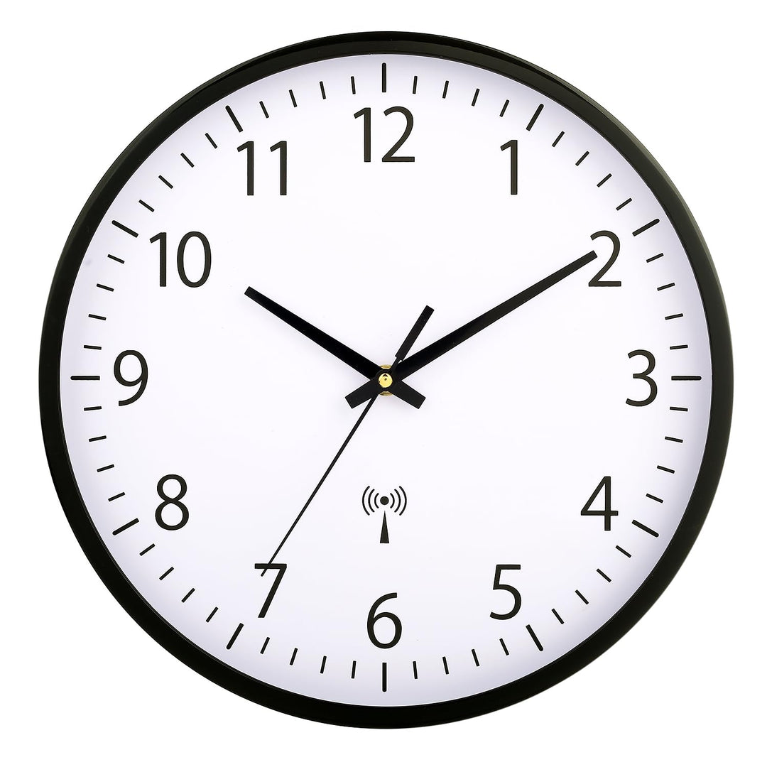 HZDHCLH Funkuhr 30 cm Grosses Ziffernblatt Wanduhr Geräuschlos,Geeignet für Schule, Zuhause, Wanddek