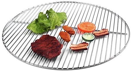 HeRo24 Grillrost 54,5 cm rund Edelstahl 6 mm Aussenring & 4 mm Auflagestäbe Kugelgrill auch Weber 57