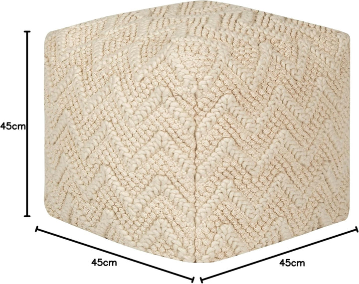 SITTING POINT only by MAGMA Sitzsack MONACOR Cube Baumwolle gestrickt mit Inlett