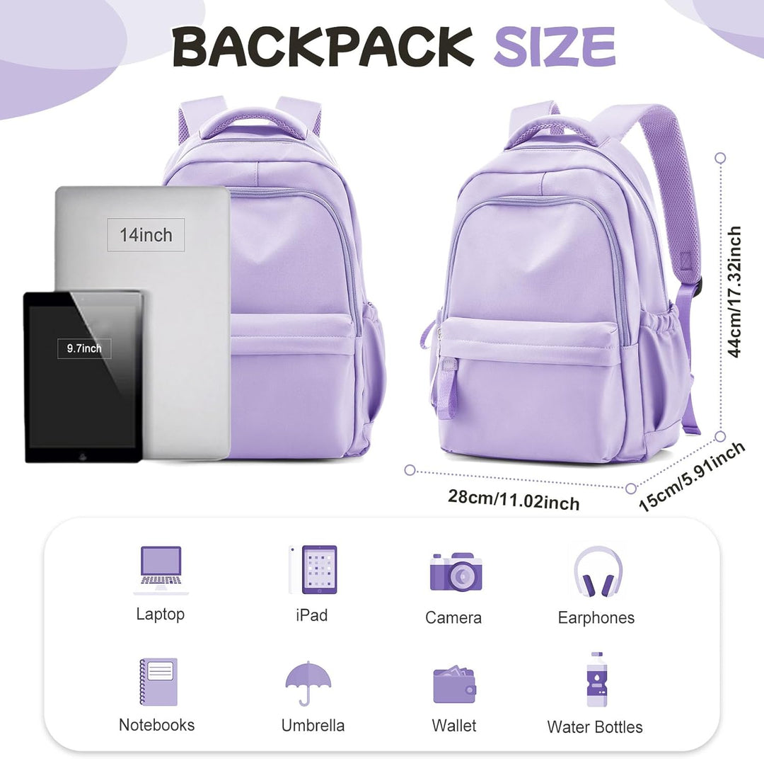WEPLAN Schulrucksack Mädchen Jungen Rucksack Schule Teenager,Wasserdicht Rucksack School Bag,Schulra
