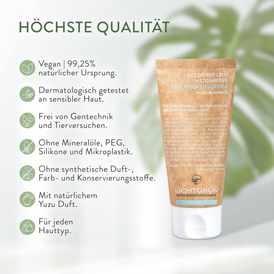 Mizellenschaum 150 ml &amp; Feuchtigkeitscreme 50 ml Set Basics Gesicht LICHTGRÜN® - Mizellen Gesichtsre