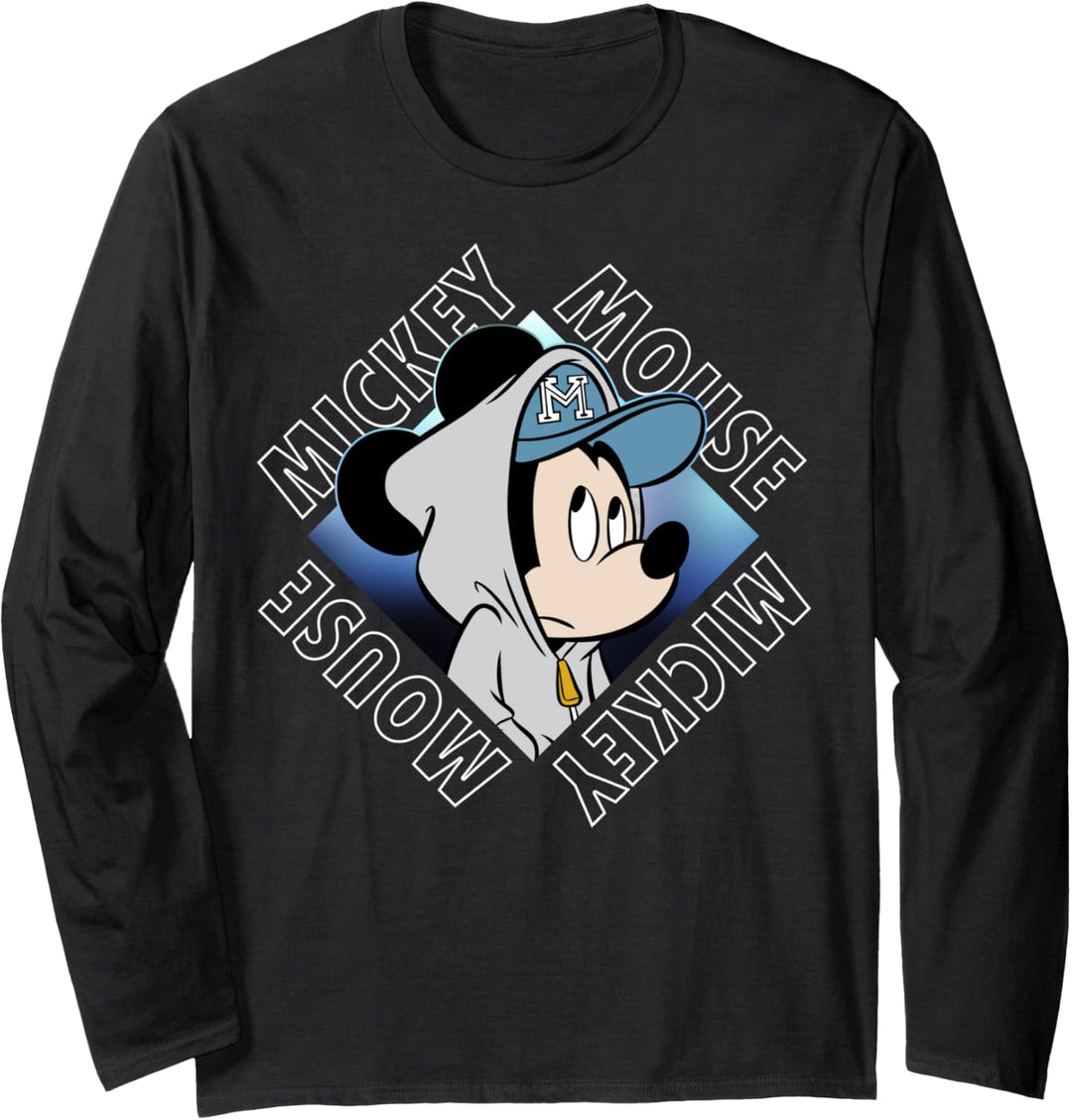 Disney Mickey And Friends Mickey Gradient Box Portrait Langarmshirt
