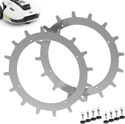 Spikes für MAMMOTION YUKA 1500/2000 – Edelstahl - Entgratet- 8X Edelstahl Schrauben- Traktionsverbes