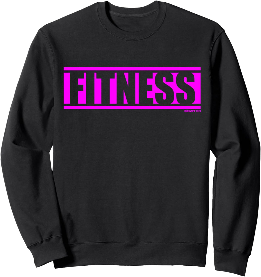 Fitness Pink Gym Fitness Workout Spruch Motivation in pink Sweatshirt