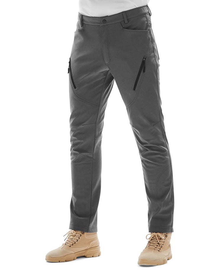 KUTOOK wasserdichte Softshellhose Herren Winter Outdoor Hose für Trekking Wandern Bergsteigen HP010