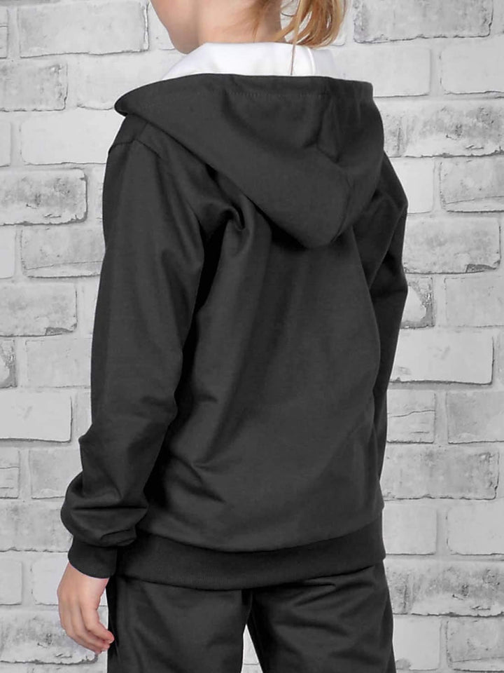 KMISSO Mädchen Sweatjacke mit Kapuze Kinder Hoodie Jacke – Reissverschluss, Baumwolle, Freizeithose
