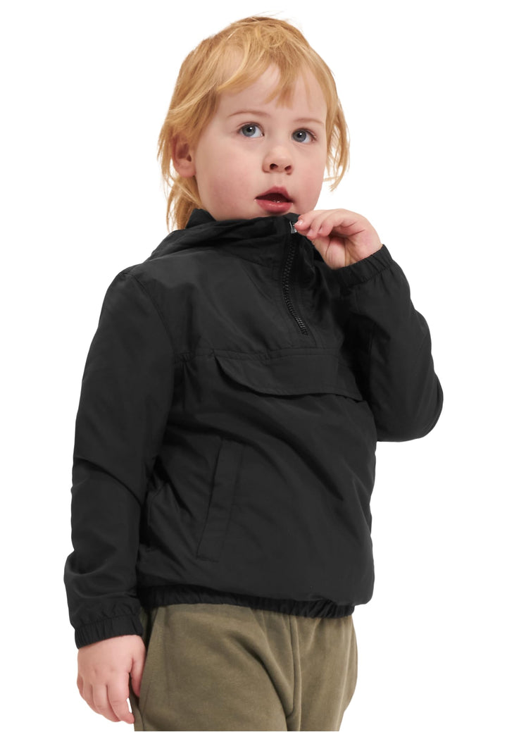 Urban Classics Damen Girls Basic Pullover Jacket 122-128 Schwarz, 122-128 Schwarz