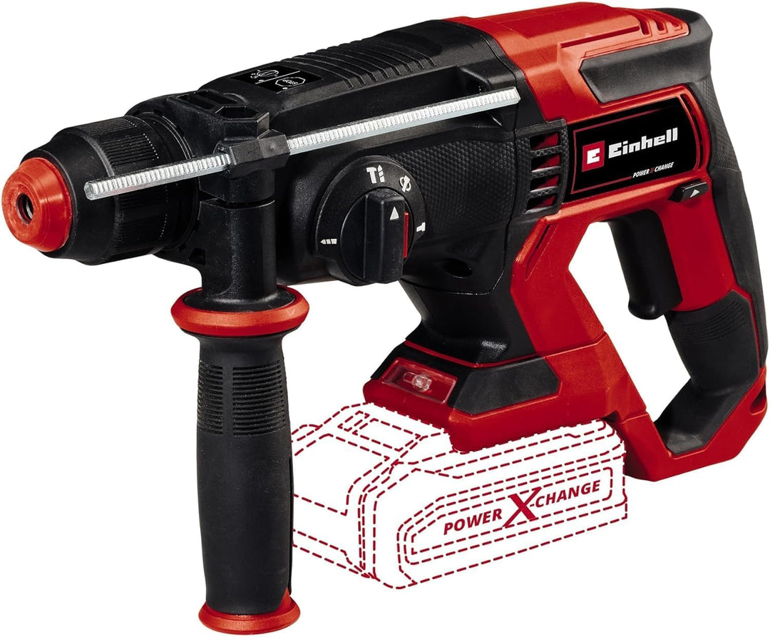 Einhell Akku-Bohrhammer TE-HD 18/20 Li-Solo Power X-Change (18 V, 1.8 J, 20 mm Bohrleistung in Beton
