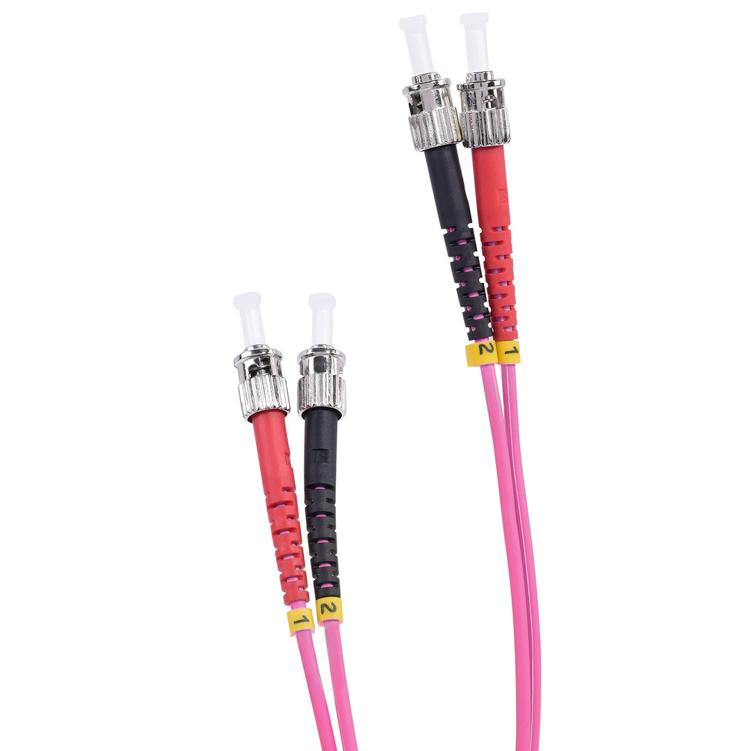 TPFNet 25m LWL Multimode Kabel ST/ST OM4 Duplex 50/125µm 10 Gigabit/s 25,00m 2x ST St. an 2x ST St.,