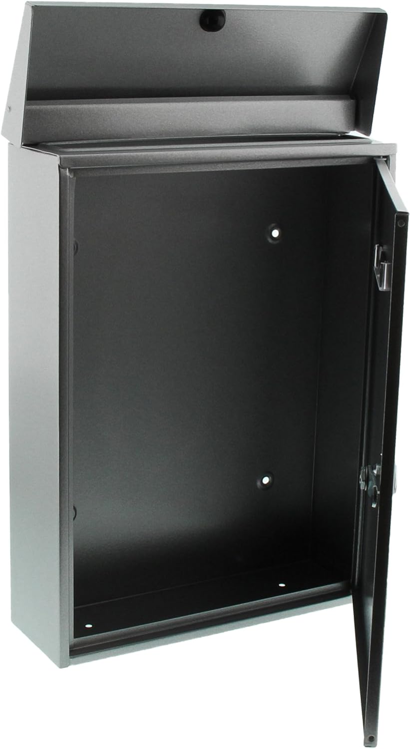 Burg-Wächter Aussenbriefkasten, A4 Einwurf-Format, Vollflächig verzinkt, Strukturlackiert, Letter 58