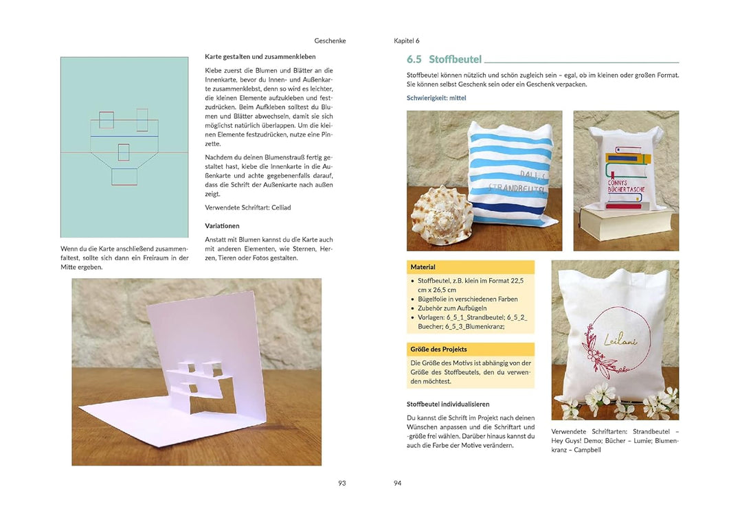 Plotten mit dem CRICUT MAKER: Das Praxisbuch - Über 60 kreative Projekte und Ideen (mitp Kreativ), P