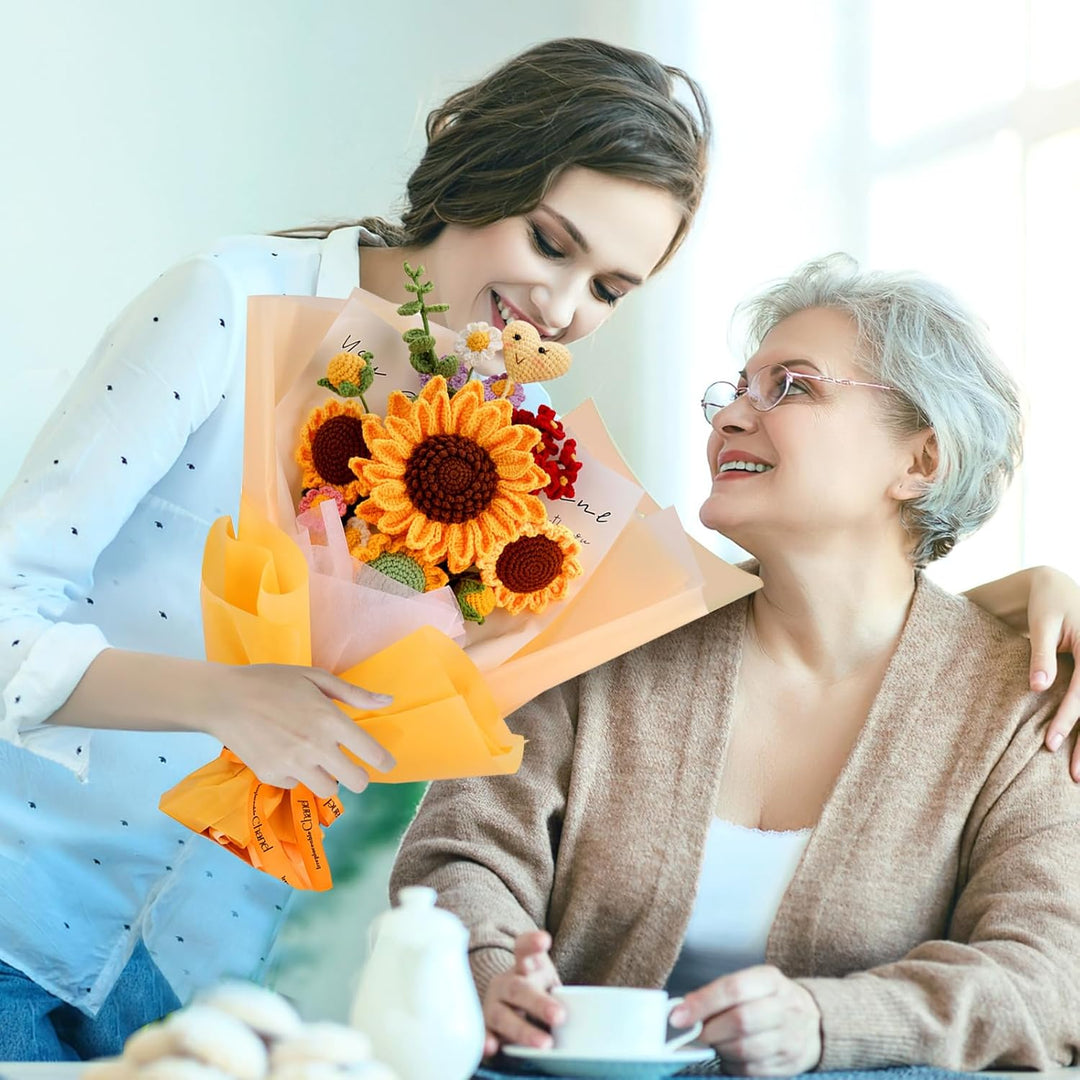 ASTNIC Häkelset für Anfänger, komplettes Blumen Häkelset für Anfänger Erwachsene, Blumenstrauss Häke