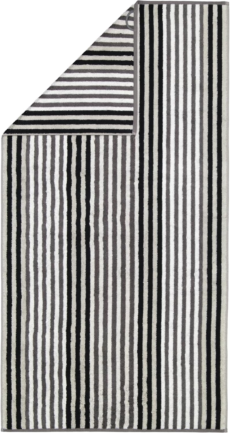 CAWÖ Home Handtücher Delight Streifen 6218 Platin - 77 Duschtuch 70x140 cm, Duschtuch 70x140 cm