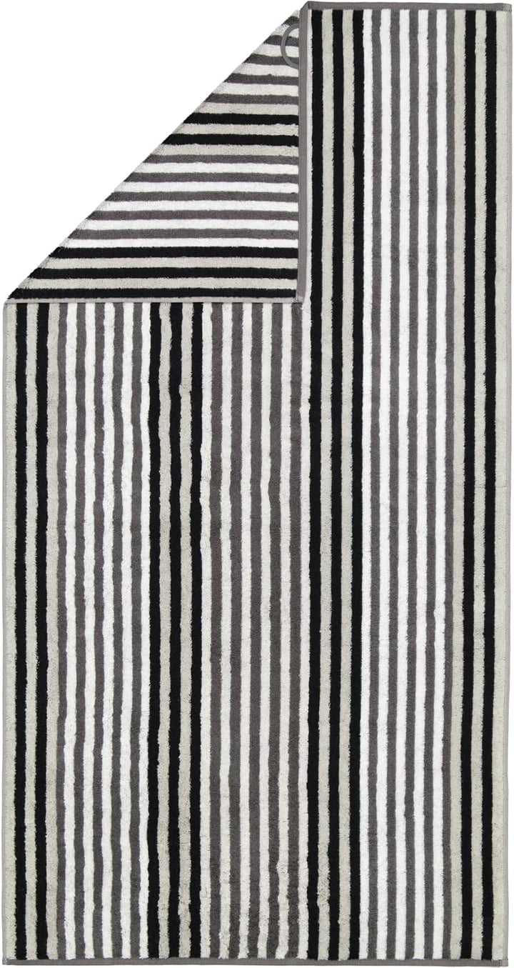 CAWÖ Home Handtücher Delight Streifen 6218 Platin - 77 Duschtuch 70x140 cm, Duschtuch 70x140 cm