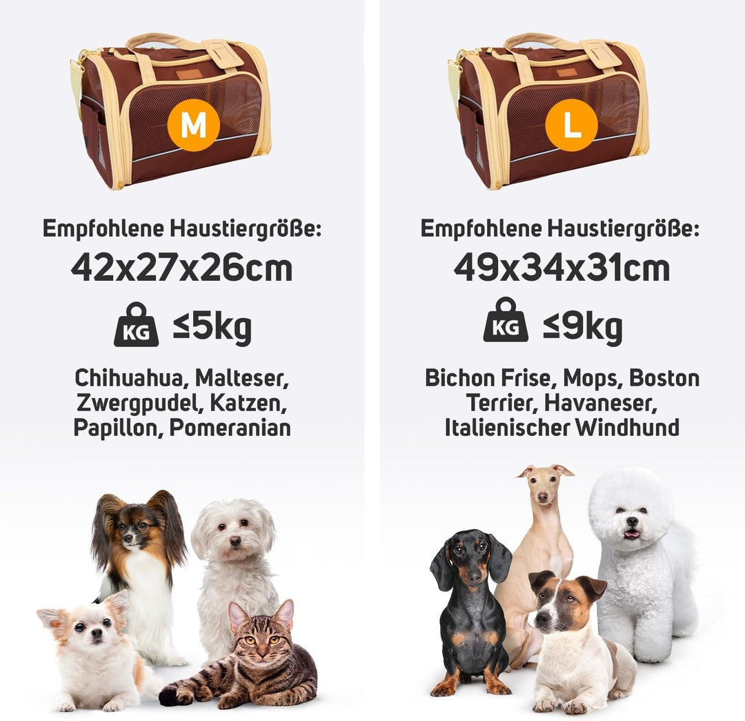 Transportbox Katze Hund Hundetasche für Kleine Hunde Katzentransportbox Katzen Transportboxen Hundet