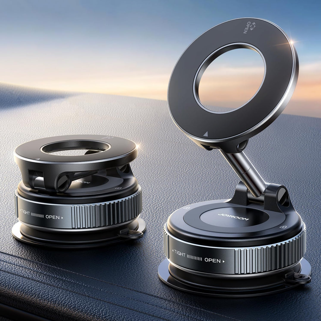 JOYROOM Vakuum Handyhalterung Auto Magnet Faltbar, Saugnapf Handy Halterung Auto Magsafe mit 360° Ve