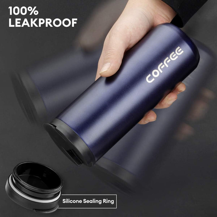 lalafancy Thermobecher 350ml/500ml Kaffeebecher-to-go, Isolierbecher Edelstahl Travel Mug Wiederverw