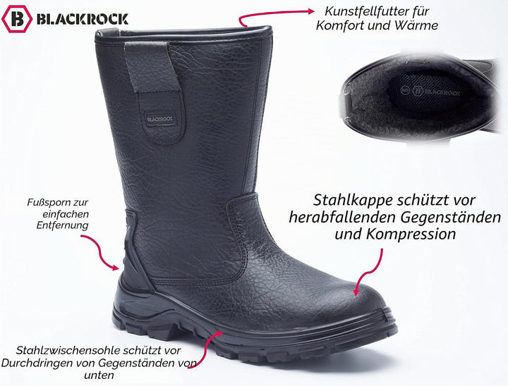 Blackrock Sf01b, Herren Sicherheitsschuhe, Schwarz (black), 42 EU 42 EU Schwarz, 42 EU Schwarz