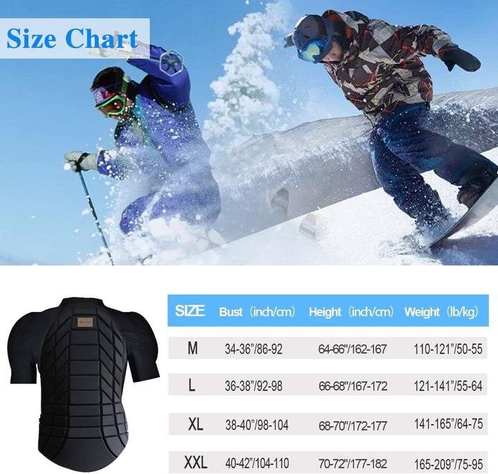 BenKen Ultra Leichter Schutzausrüstung Ski Körper Panzer Rücken Protektor, Aussen- Sports Antikollis