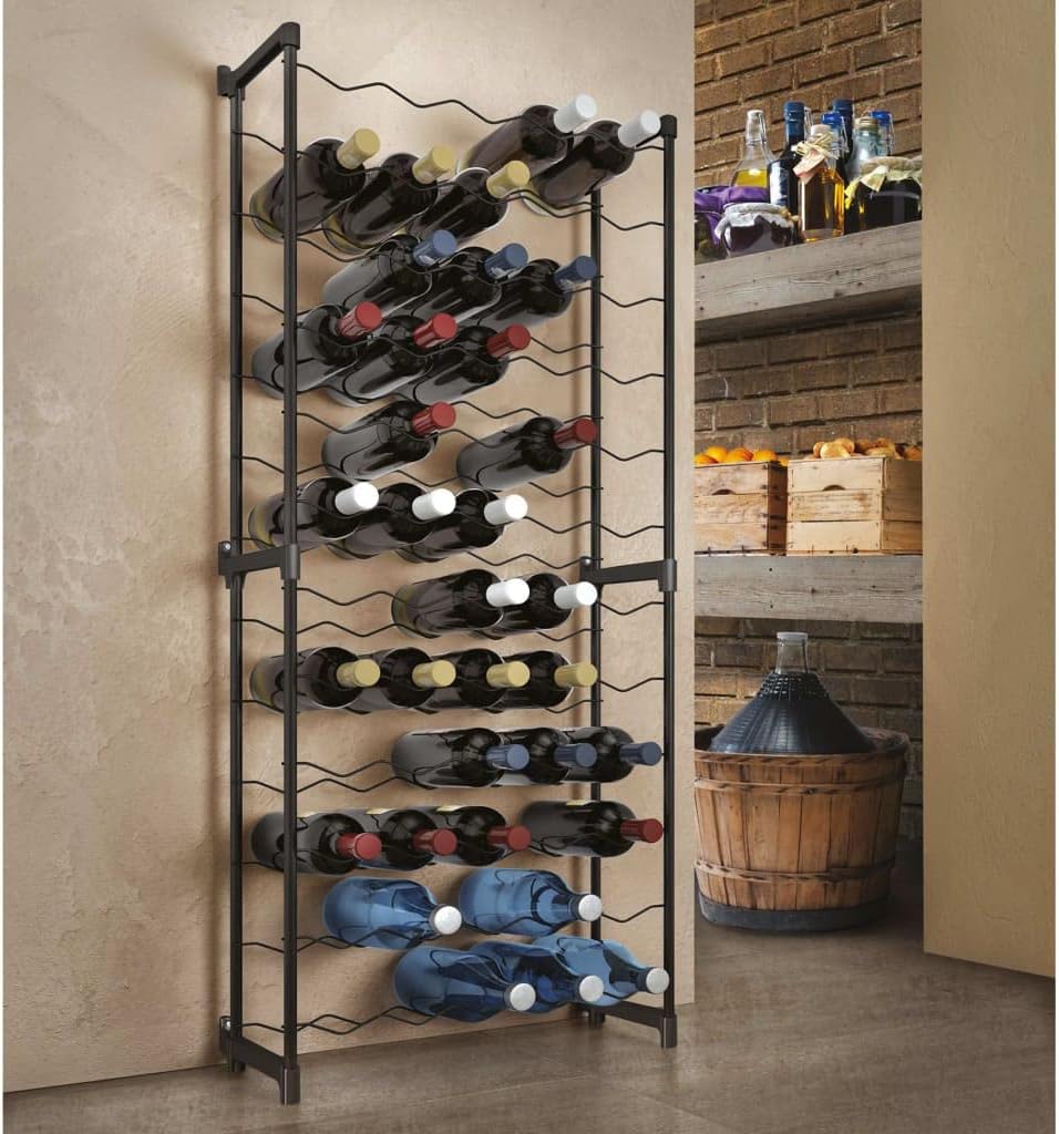 Metaltec Weinregal Chianti für 30 Flaschen, Epotherm-Beschichtung