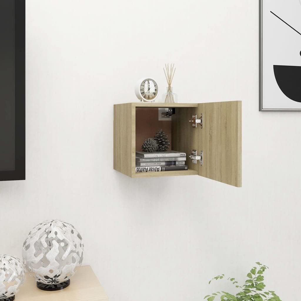 vidaXL TV Wandschrank Wohnwand Anbauwand Schrankwand HiFi Schrank Hängeschrank Fernsehwand Fernsehsc