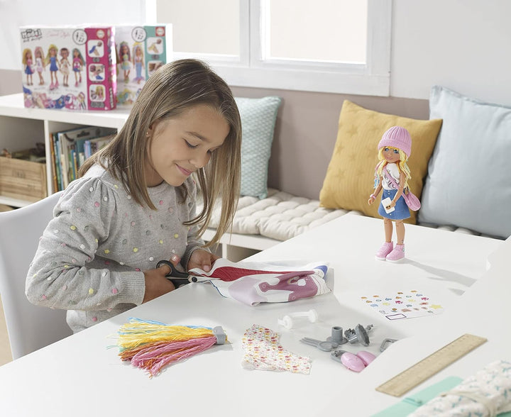 Educa 18368, My Model Doll Design Casual Puppe, DIY, Puppen selber Machen, Bastelset für Kinder ab 6