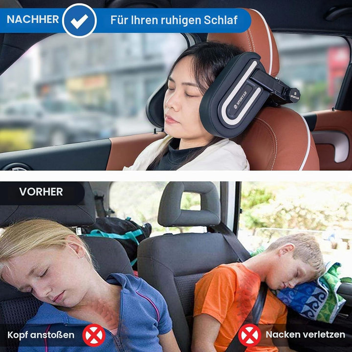 Spurtar Kopfstütze Auto Kinder, Verstellbares Autokissen für Kinder, Auto Zubehör Innenraum, Reise G