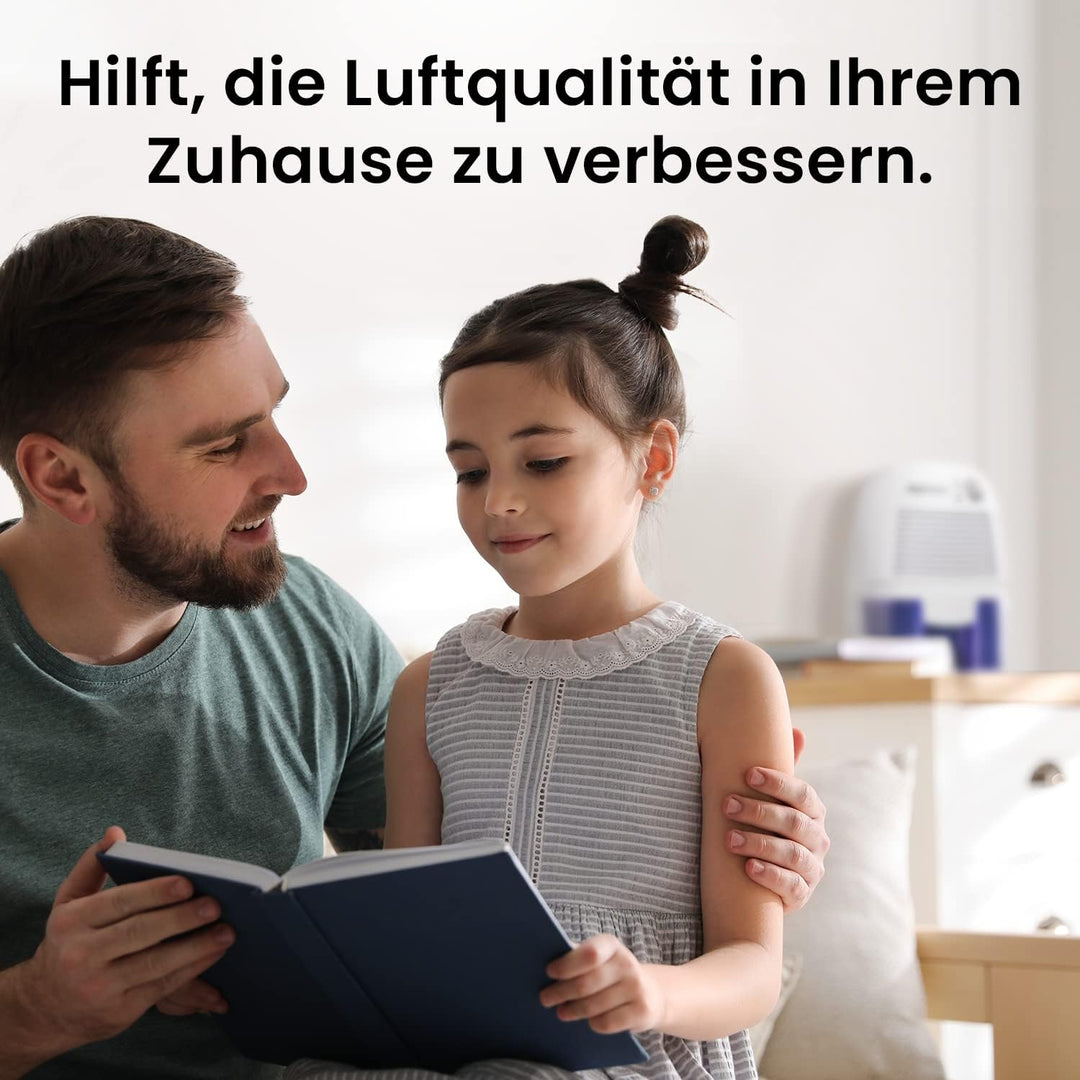 Pro Breeze Luftentfeuchter Mini 500ml Entfeuchter gegen Feuchtigkeit, Schmutz und Schimmel in kleine