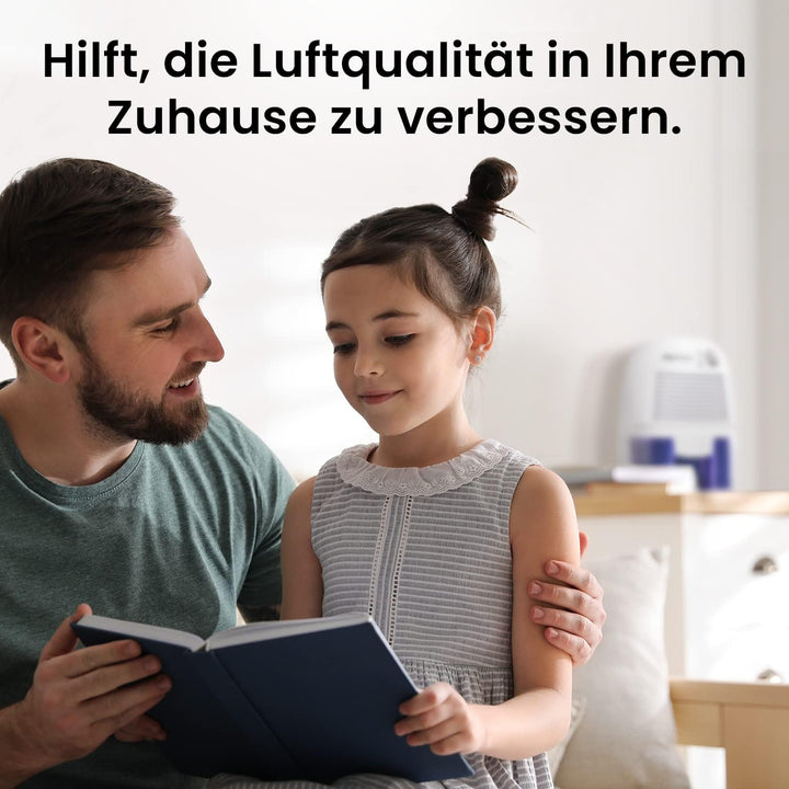 Pro Breeze Luftentfeuchter Mini 500ml Entfeuchter gegen Feuchtigkeit, Schmutz und Schimmel in kleine