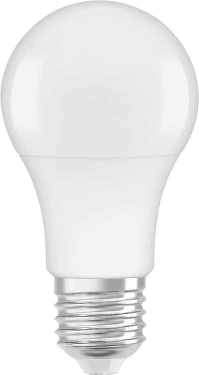 Osram LED Base Classic A, in Kolbenform mit E27-Sockel, Nicht Dimmbar, Ersetzt 60 Watt, Matt, Warmwe