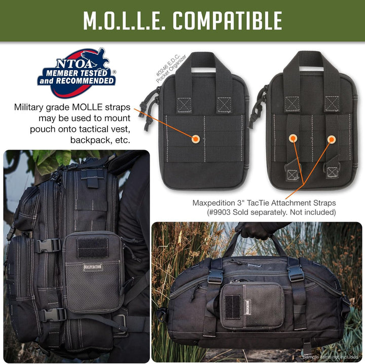 Maxpedition E.d.c. Pocket Organizer Tasche Standard-Grösse Schwarz, Standard-Grösse Schwarz