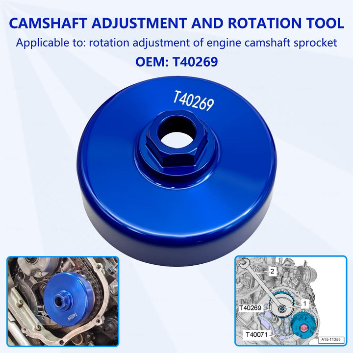 ZKTOOL Motor-Nockenwellen-Arretierwerkzeug-Set, kompatibel mit VW Audi 4.0 FSI, TFSI, A6 A8 S6 Bentl