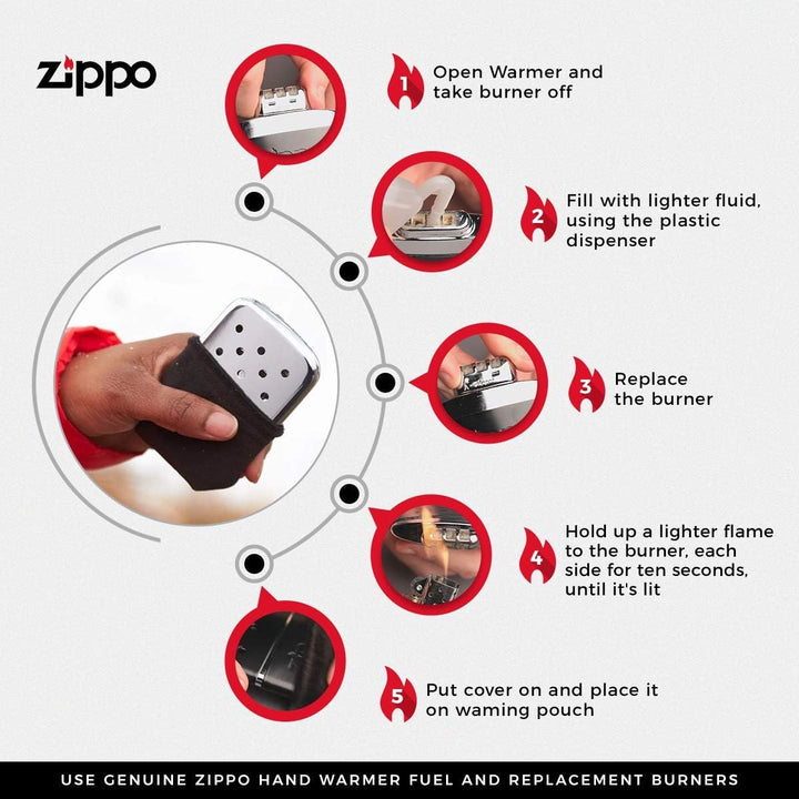 Zippo Wiederverwendbarer Handwärmer Schwarz 12