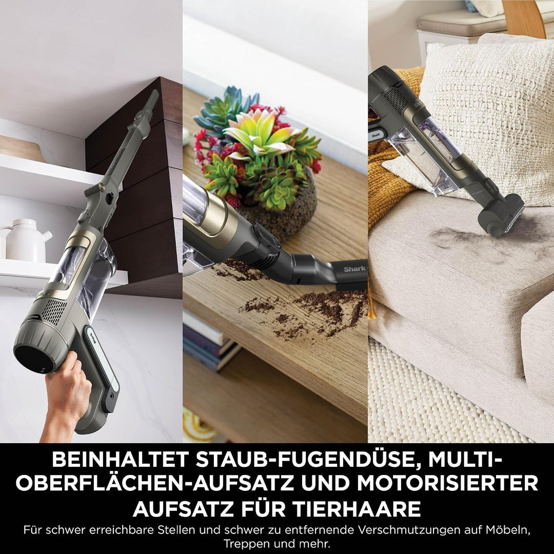 Shark PowerDetect Clean &amp; Empty Akku-Staubsauger, DuoClean Detect, Reverse Clean, 2L-Selbstentleerst