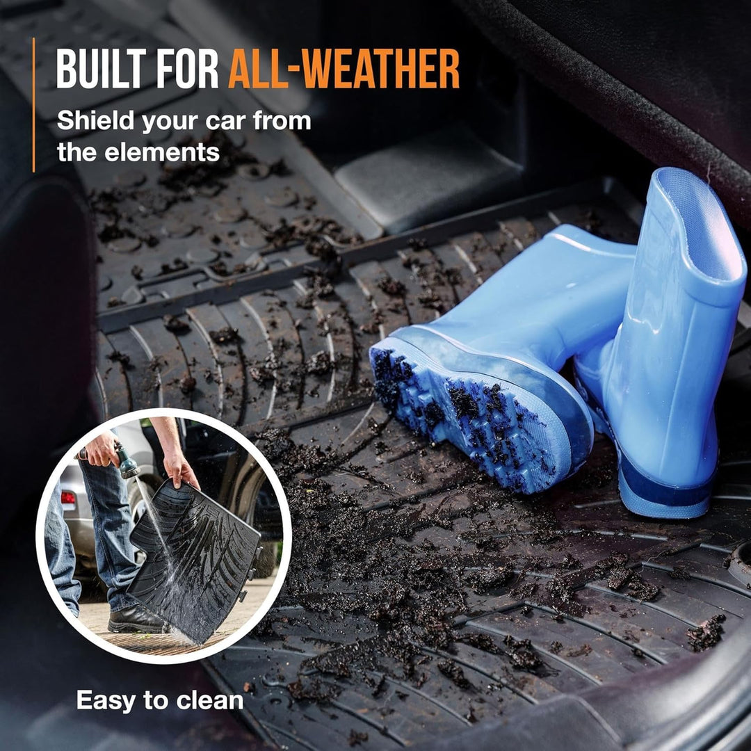 Travall Mats Gummifussmatten Kompatibel Mit Mercedes-Benz C-Klasse (2007-2014) TRM1155 - Allwetterma