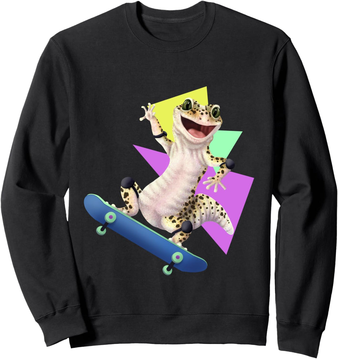 Skateboard Leopardgecko Sweatshirt