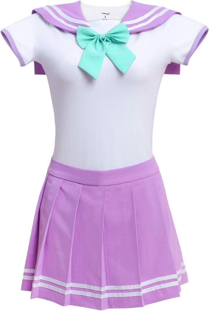 LittleForBig Baumwolle Strampler Onesie Pyjamas Bodysuit - Klassische Japanische Schulmädchen Purpur