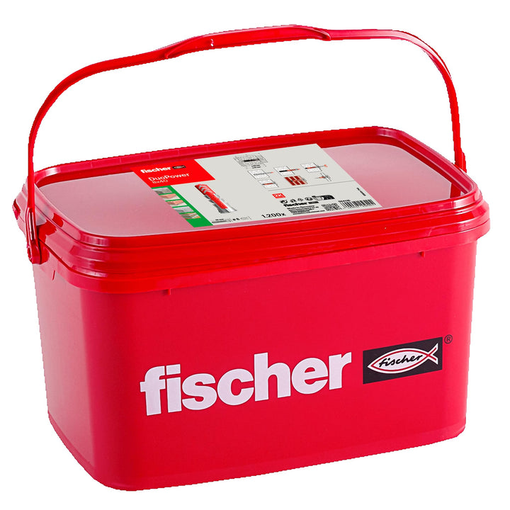 fischer DUOPOWER 8 x 40, Universaldübel, leistungsstarker 2-Komponenten-Dübel, Kunststoffdübel zur B