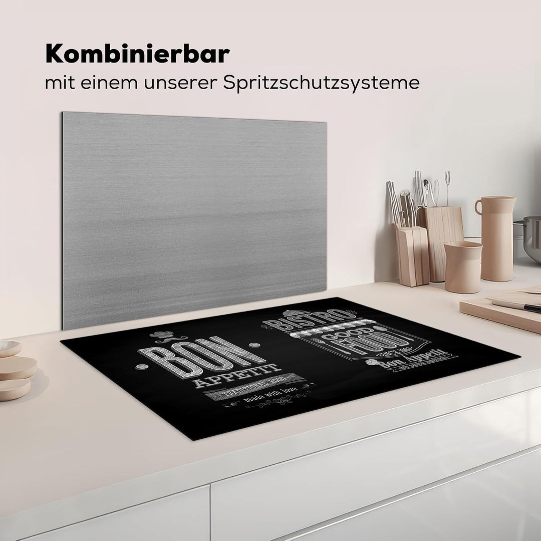 KitchenYeah© Herdabdeckplatte Einteilig Küche Ceranfeld Abdeckplatte | 81.2x52 cm - Cerankochfeld Ab