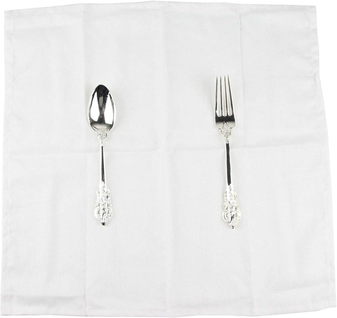 weich Polyester -Leinen gemischt Abendessen Cloth Servietten, 12 Stück (40 x 40 cm), für Veranstaltu