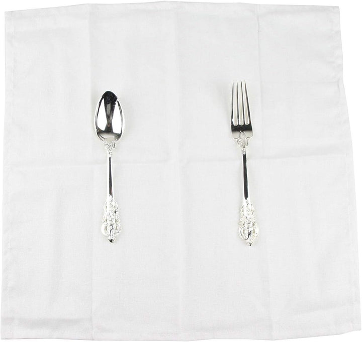weich Polyester -Leinen gemischt Abendessen Cloth Servietten, 12 Stück (40 x 40 cm), für Veranstaltu
