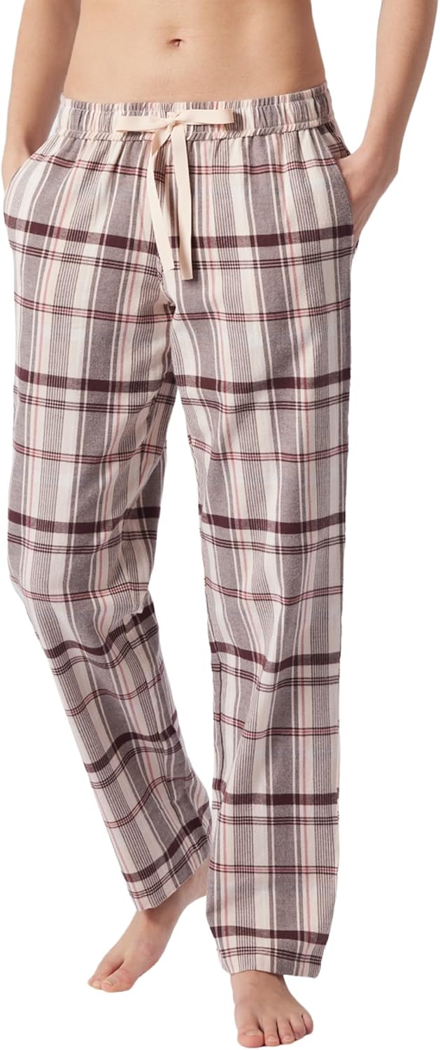 Schiesser Damen Sweatshirt Pyjamaunterteil, braun, 36
