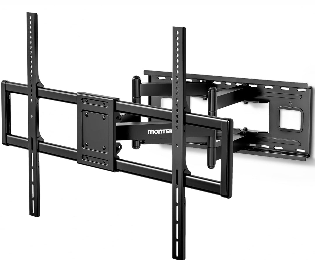 monTEK Heavy-Duty XXL vollbewegliche TV Wandhalterung, für extra grosse 60–120-Zoll-Fernseher – Trag