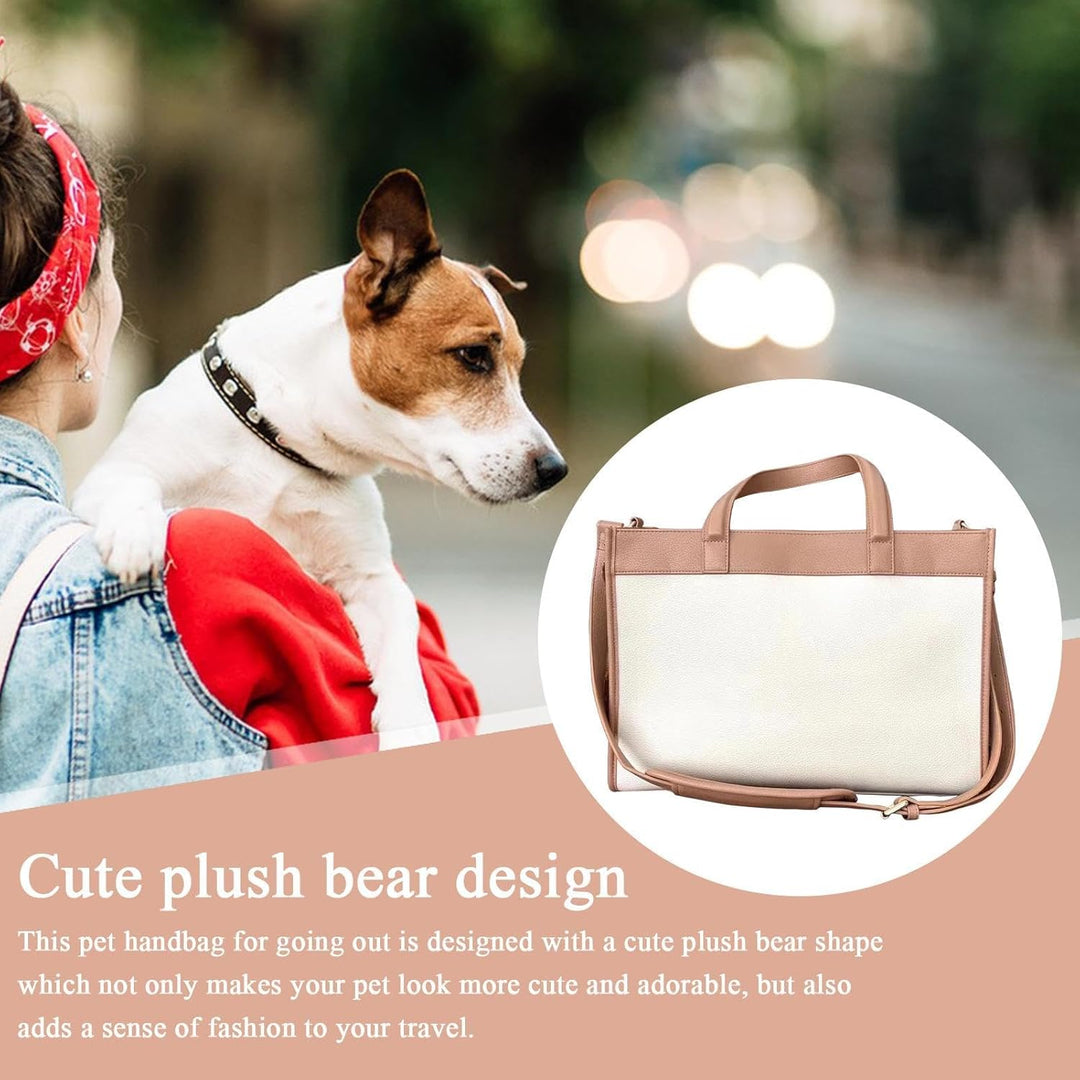 Haustiertaschen für Reisen, PU-Leder, Hundetragetasche, multifunktionale atmungsaktive Katzentasche,