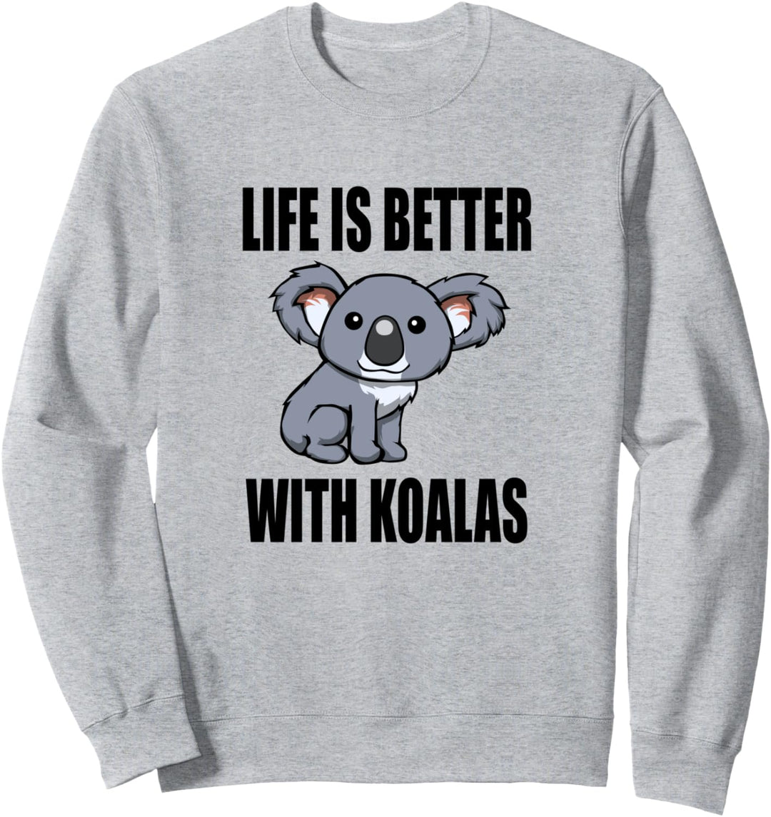 Leben mit Koalas Niedlicher Koala Bär Wildlife Sweatshirt