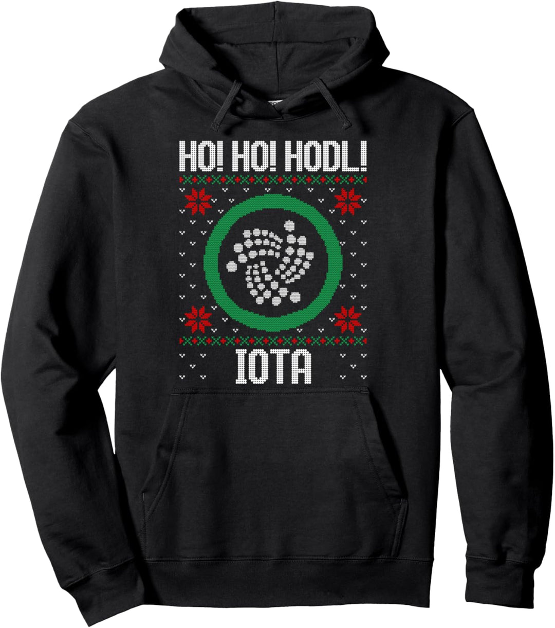 Ho Ho HODL Iota - Fun Iota Cryptocurrency Gear Pullover Hoodie